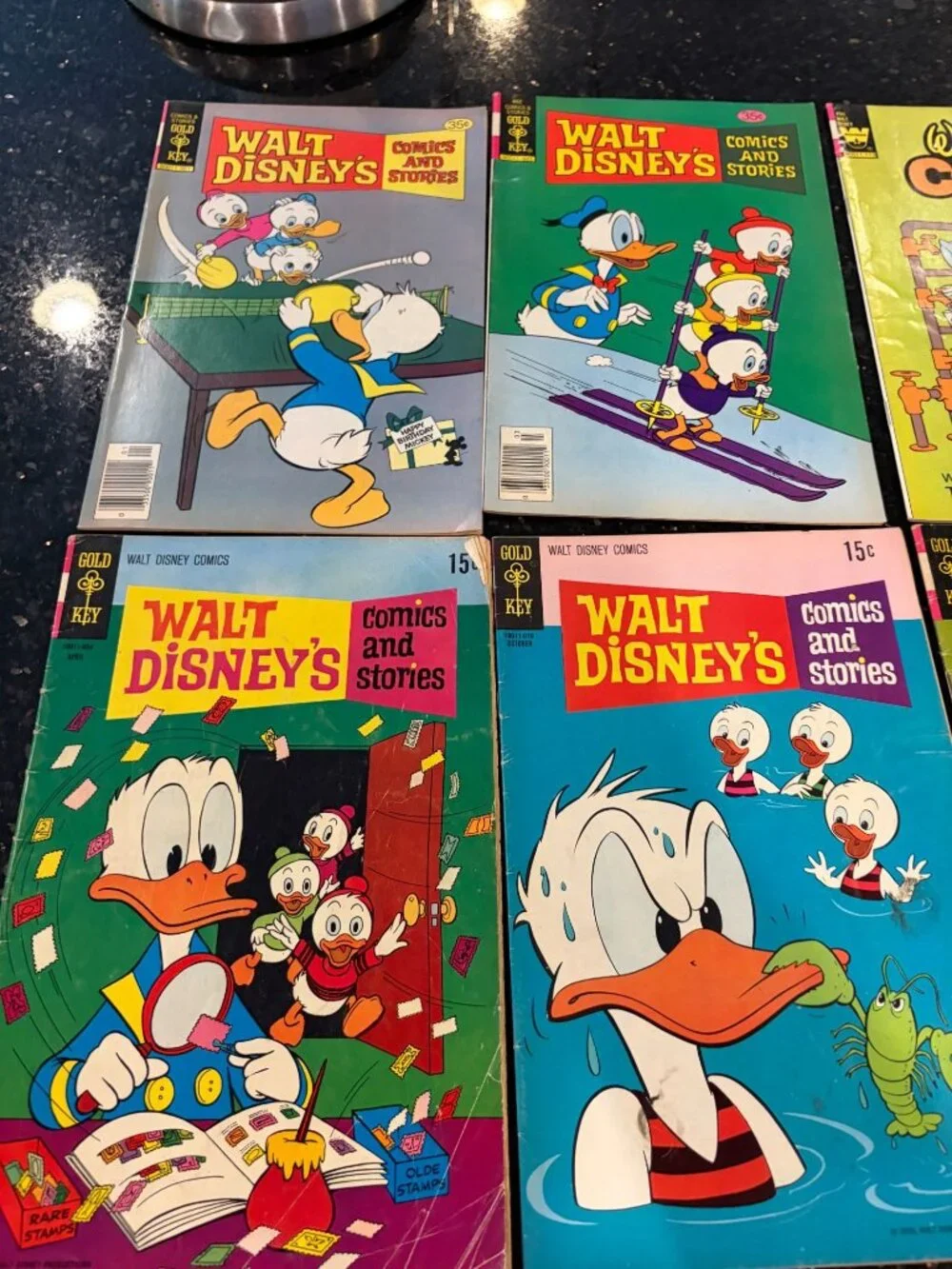 1970s Walt Disney Comics Donald Duck Gold Key Whitman 13 Comic Books Lot